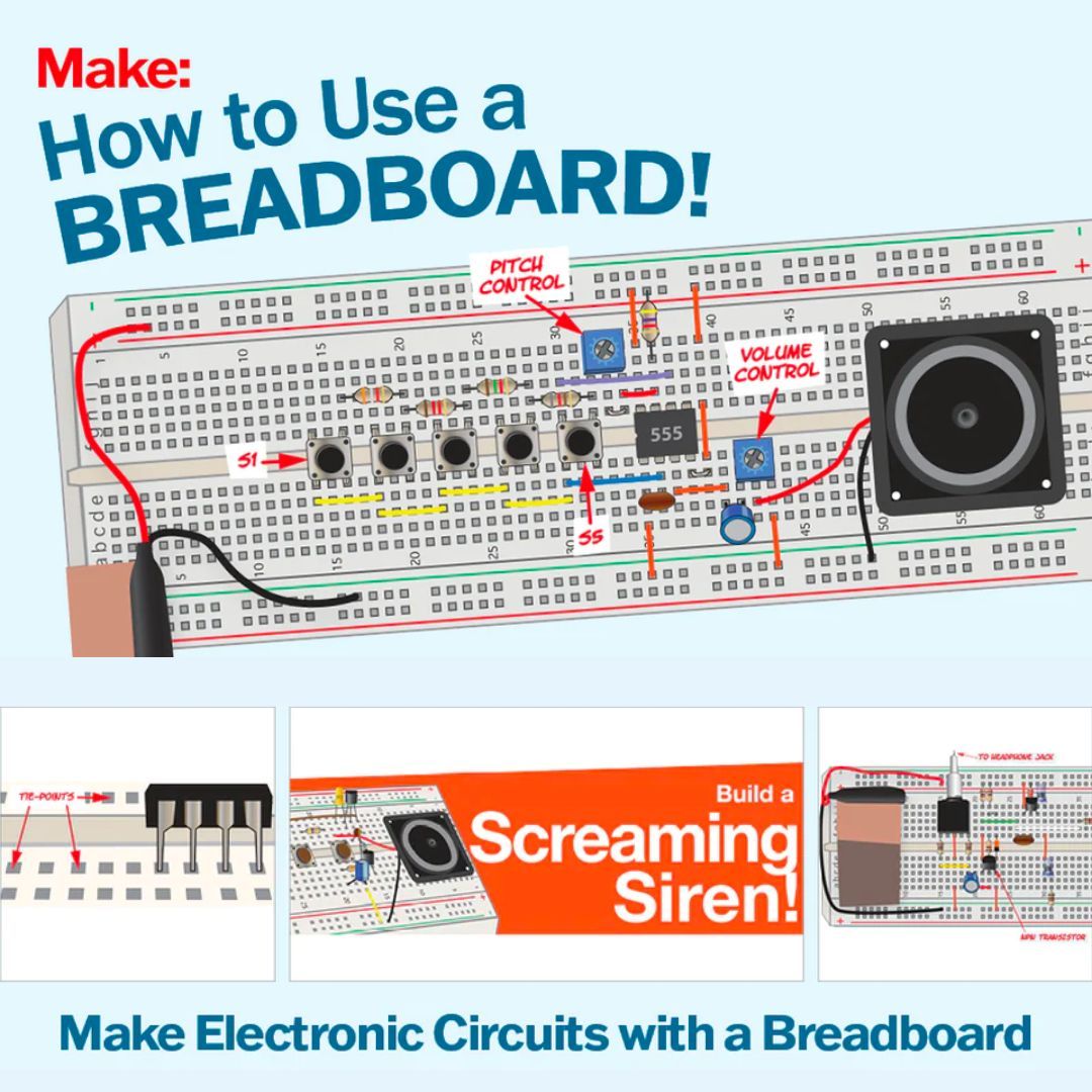 Discover the world of electronics with this hands-on kit and full-color comic book-style manual! Build practical circuits using fundamental electronic components. Gain experience, read schematics, and unlock the power of electronics. Perfect for ages 10+! buff.ly/3IGLMkg