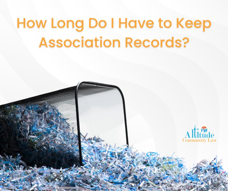 AltitudeLaw's tweet image. If you’re cleaning up your association’s files for the New Year, don’t miss @coloradohogal Melissa Garcia’s latest article! Discover the document retention requirements from CCIOA, the Nonprofit Act, and more! altitude.law/do-you-know-ho…

#HOADocs #DocumentRetention #NewYearCleaning
