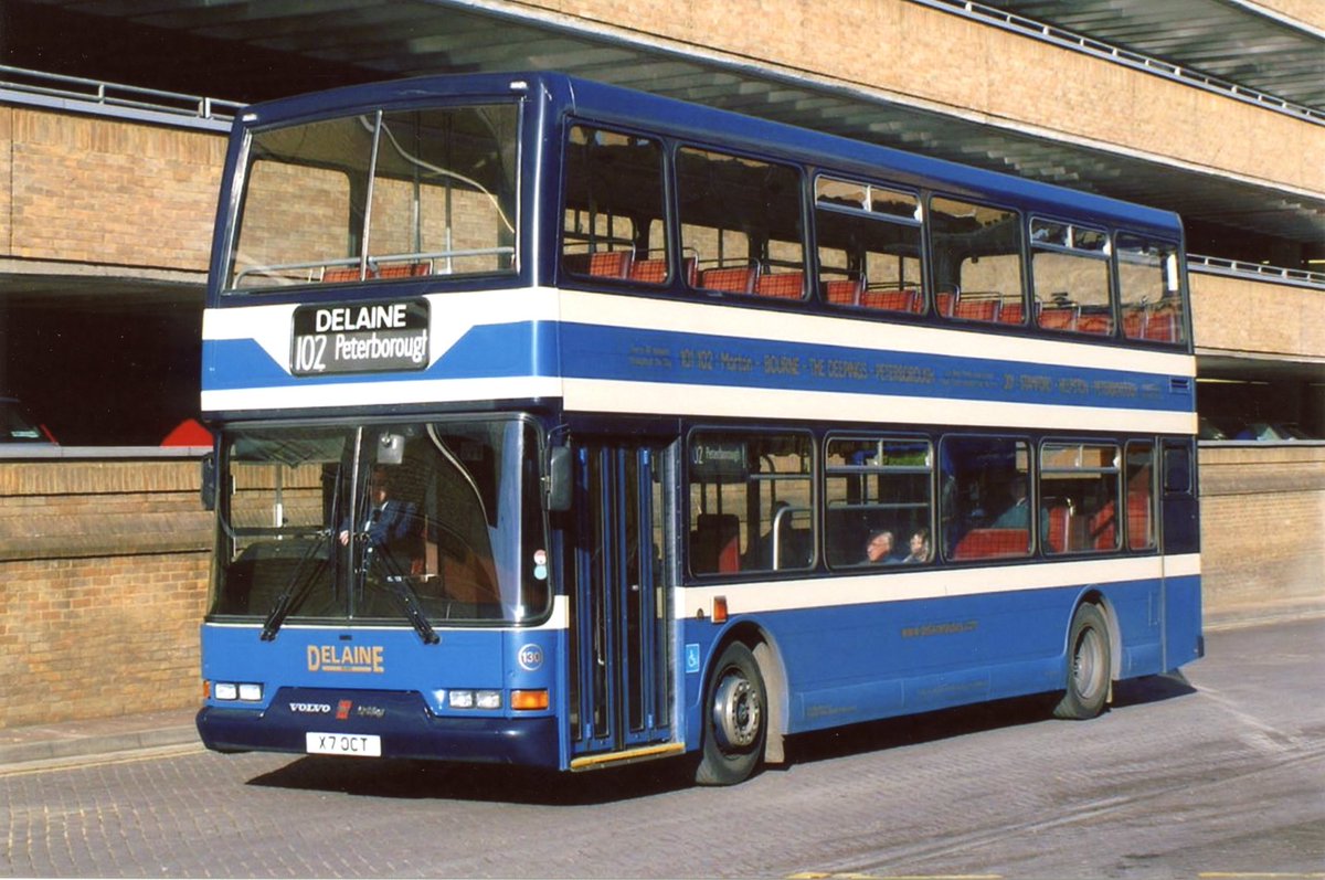 We are delighted to announce that Delaine Buses have donated their 2000 East Lancashire ‘Vyking’ bodied Volvo B7TL, X7 OCT (130) to the Trust. 130 was the first PSVAR compliant vehicle to enter the Delaine fleet. Withdrawn on 22/12/23, the 23rd anniversary of entering service.