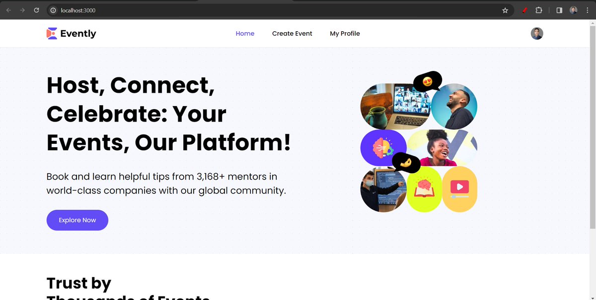 Mithunsen06's tweet photo. Excited to announce the completion of my latest project: an innovative Event Booking Platform!
https://t.co/XqGPVGrRP3
#EventBooking #Innovation #Tech #SoftwareDevelopment #NodeJS  #NextJS #nextjs14 #TypeScript #TailwindCSS #Stripe #Zod #ReactHookForm #Shadcn #UploadThing
#WebDev https://t.co/13jsQnKdVV