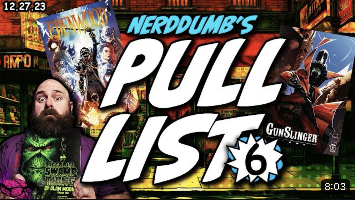 NerdDumb23's tweet photo. Final pull list of the year! What do you all have?!

#comicbook #comicbooks #localcomics #comic #ComicArt #Batman #Spawn #edenwood #swampthing https://t.co/FLd8Dnxj3H