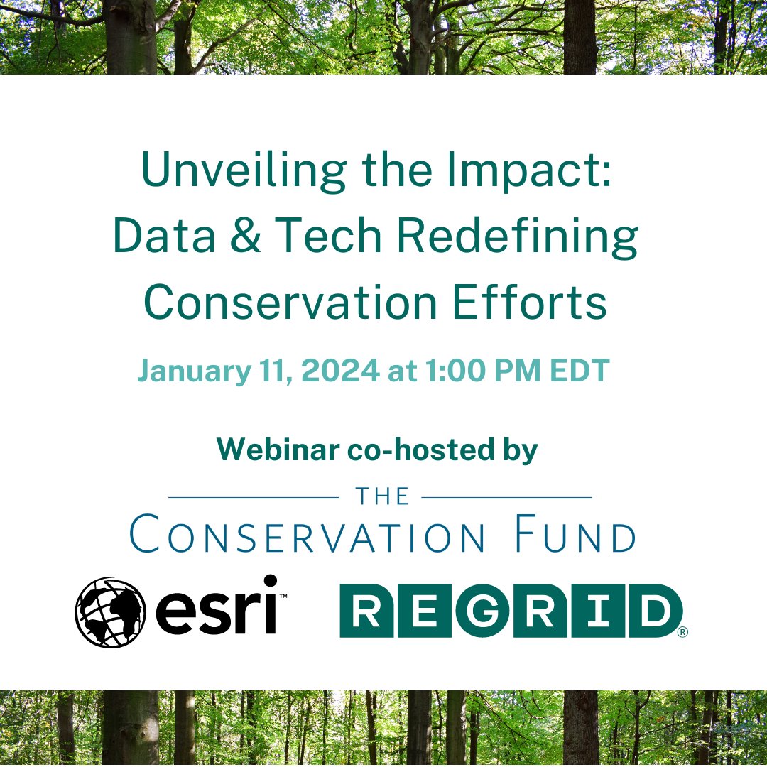 regridapp's tweet image. Join us on January 11th, 2024 for a groundbreaking webinar co-hosted by The @ConservationFnd &amp;amp; @Esri

Gain invaluable insights into the power of data-driven conservation efforts.

Register now: hubs.li/Q02d8Lck0

#DataDrivenSolutions #SustainableFuture