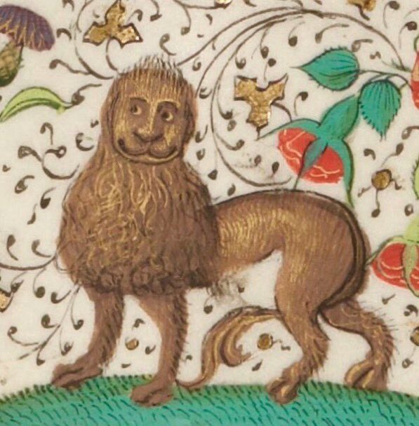 happy lion, france, 15th century