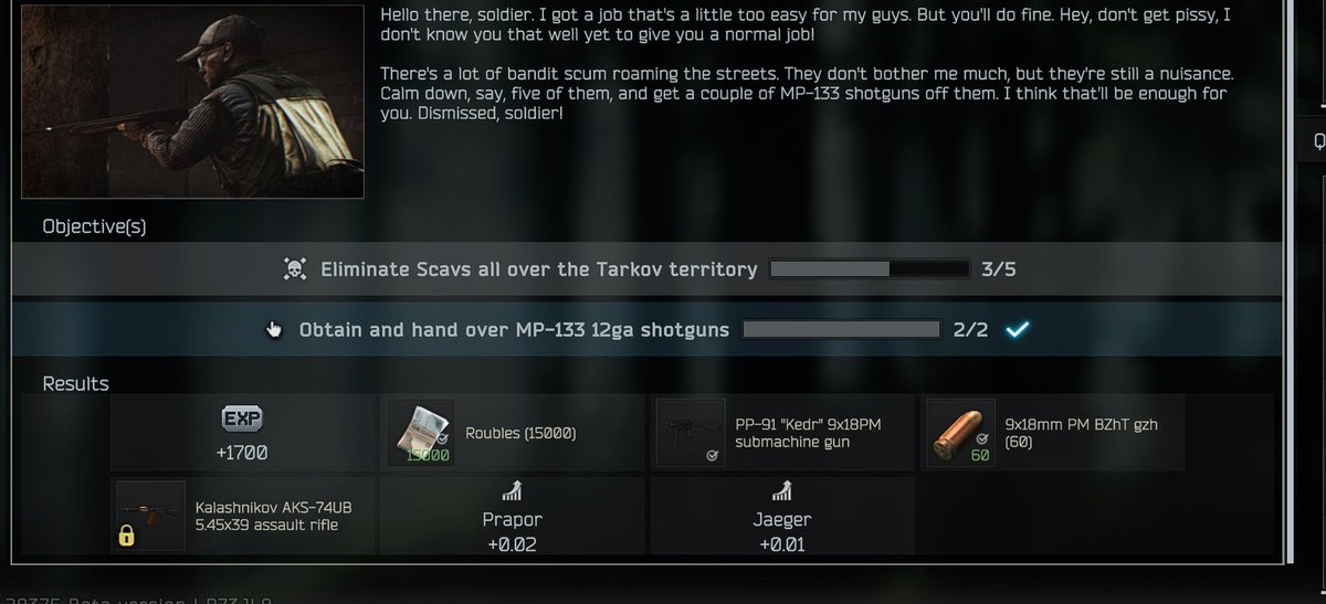 Main_Man11's tweet image. my quest is bugged isn't counting my scav kills what do i do? i cant complete the task and I've killed so many scavs.