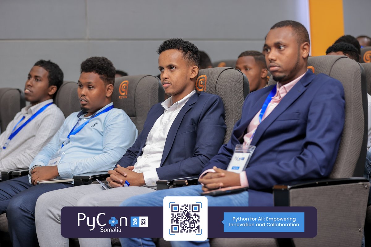 PyConSomalia's tweet image. PyCon Somalia 2023 has officially kicked off! 🐍🎉, the first-ever Python language conference in Somalia. with opening remarks by Mohamud (Harbi) M. Hassan, the Rector of Zamzam University of Science and Technology.
#PyConSomalia #PyCon2023 #PyConSo