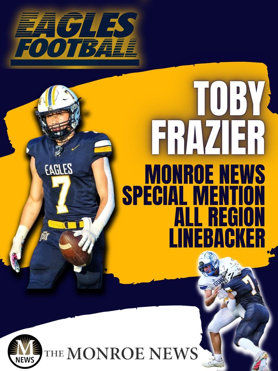 ErieMasonFB's tweet photo. Congratulations to @cole_kreger and Toby Frazier for being named to the 2023 Monroe News All-Region Defensive Team! https://t.co/gqmUmCWKpm