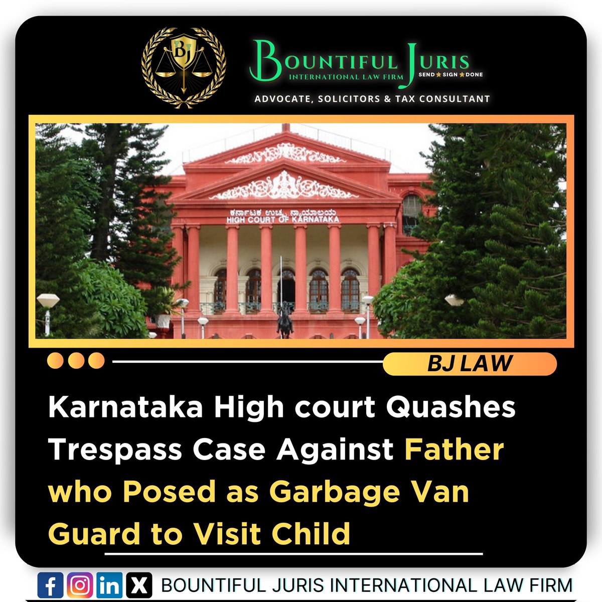 Bountiful_Juri's tweet image. Karnataka High court Quashes Trespass Case Against Father who Posed as Garbage Van Guard to Visit Child
.
Follow Us For More Updates
.
.
.
.
#karnataka #quashes #trespass #case #father #garbage #child #guard #bountifuljuris