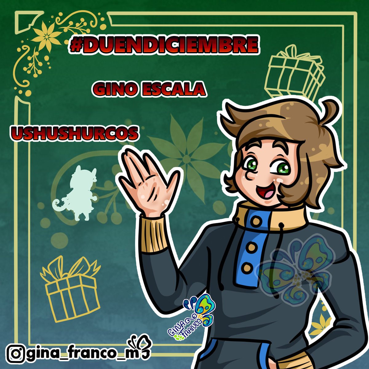 gina_franco_m's tweet photo. Ushushurcos los chaneques peruanos diminutos, de diez centímetros de estatura, diestros y hábiles para la herranza de animales como las vizcachas y pumas
#originalcharacter #duendicielbre #ocs #digitalart #chaneque #duende https://t.co/icevVItUNs