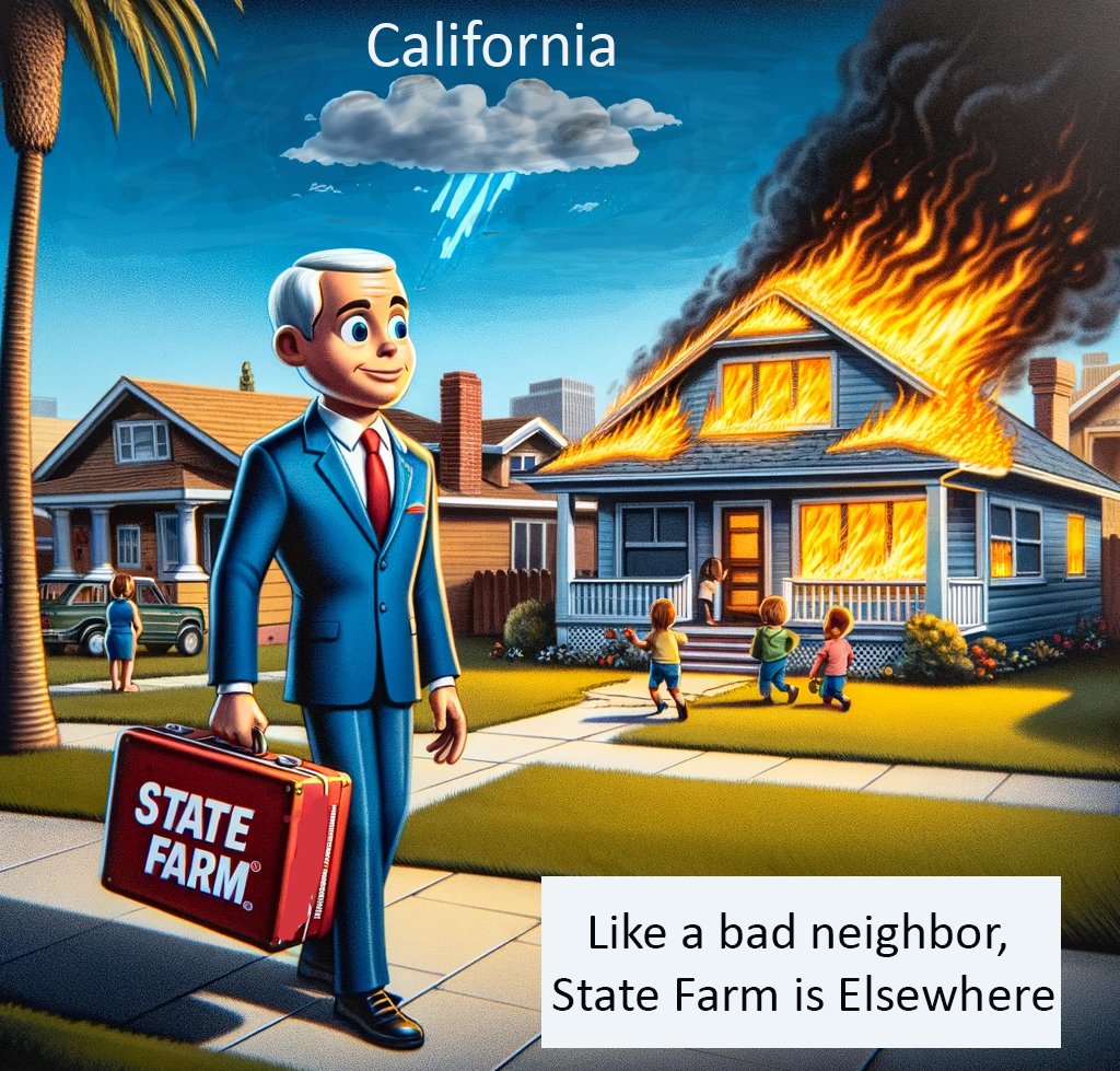 State Farm is refusing to renew the policies of long-time California customers and turning its back on California homeowners. State Farm is literally NOT THERE for its long-time California policyholders.