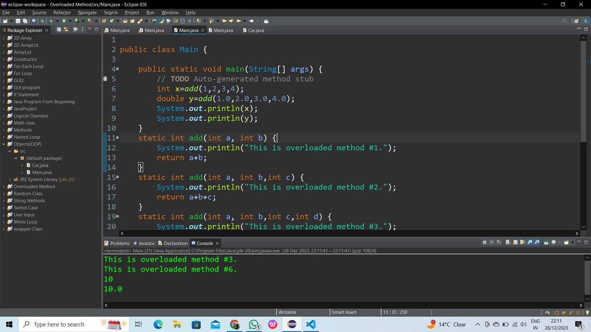 chandan_t69's tweet image. 🚀 Day 2 of the 180-day #CodeChallenge! 💡
 Explored the power of ArrayLists, dived into 2D ArrayLists, and mastered Method Overloading in Java.
 📚 Also, leveled up in CSS Flexbox, capping it off with a flexbox project!
 💻 Exciting strides!
 #Java #CSSFlexbox #CodingJourney 🚀