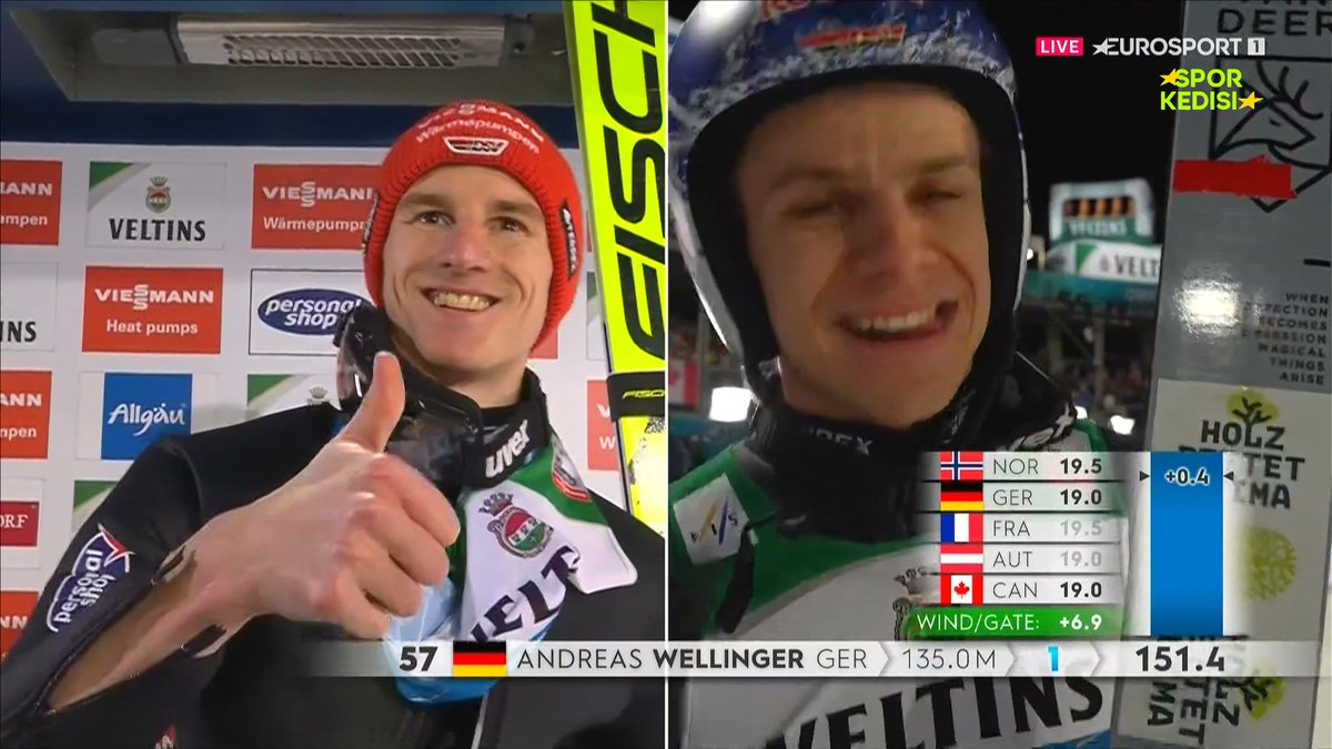 ozgurozan's tweet photo. 🇩🇪🐝🏔️ #4Tepe #4Hills #Vierschanzentournee #SkiJumpingFamily #KayaklaAtlama #FisSkiJumping
#OBERSTDORF elemeleri 🥇🇩🇪 #AndreasWellinger'nın zaferi, #KarlGeiger'ın ikinciliği ve #PeterPrevc'in üçüncülüğü ile noktalandı. Küresel kayakla atlama ailesi olan #SkiJumpingFamily, bu heyecanlı etkinlikte bir araya geldi.

#SporKedisi: 🐾💪 Viessmann FIS Kayakla Atlama Dünya Kupası'nın bir parçası olan Oberstdorf etkinliği e lemeleri sona erdi! 🏆 Almanya'da düzenlenen bu etkinlik, aynı zamanda prestijli Vierschanzentournee'nin (Dört Tepeler Turnuvası) bir ayağı olarak da biliniyor.

🌍 Büyük tepe elemeleri sırasında sporcular puanlarını alarak sıralamaya girdi. İşte büyük tepe elemelerinin sonuçları:

🥇 Andreas Wellinger (🇩🇪) - 151.40 puan
🥈 Karl Geiger (🇩🇪) - 151.00 puan
🥉 Peter Prevc (🇸🇮) - 150.20 puan
4. Philipp Raimund (🇩🇪) - 148.60 puan
5. Johann Andre Forfang (🇳🇴) - 146.70 puan
6. Stefan Kraft (🇦🇹) - 146.40 puan
7. Ryoyu Kobayashi (🇯🇵) - 142.30 puan
8. Pius Paschke (🇩🇪) - 142.00 puan
9. Marius Lindvik (🇳🇴) - 141.20 puan
10. Jan Hörl (🇦🇹) - 140.10 puan

Andreas Wellinger ardındaki diğer Alman sporcuları geride bırakarak birinci sıraya yerleşti. Karl Geiger sıkı bir rekabetle ikinci sırada yer aldı. Peter Prevc ise Slovenya'yı en iyi temsil eden sporcu olarak üçüncü sıraya yerleşti. Her bir sporcu, atlayışlarıyla dikkatleri üzerine çekti! 👏🏔️⛷️

#SporKedisi'nde her zaman güncel sıralamaları ve heyecan verici spor haberlerini bulabilirsiniz. Takipte kalın! 🐾💪

🔍 Daha fazla bilgi için resmi FIS Kayakla Atlama web sitesini ziyaret edebilirsiniz.  #SporKedisi

Daha fazla bilgi için: 
1. [FIS Kayakla Atlama - Resmi Web Sitesi](https://t.co/NlQdzMRu3J)
2. [FIS Kayakla Atlama - Dünya Kupası](https://t.co/QushFrzfCe)

#Almanya #Slovenya #Norveç #Avusturya #Japonya #SkiJumping #KayaklaAtlama #FisSkiJumping