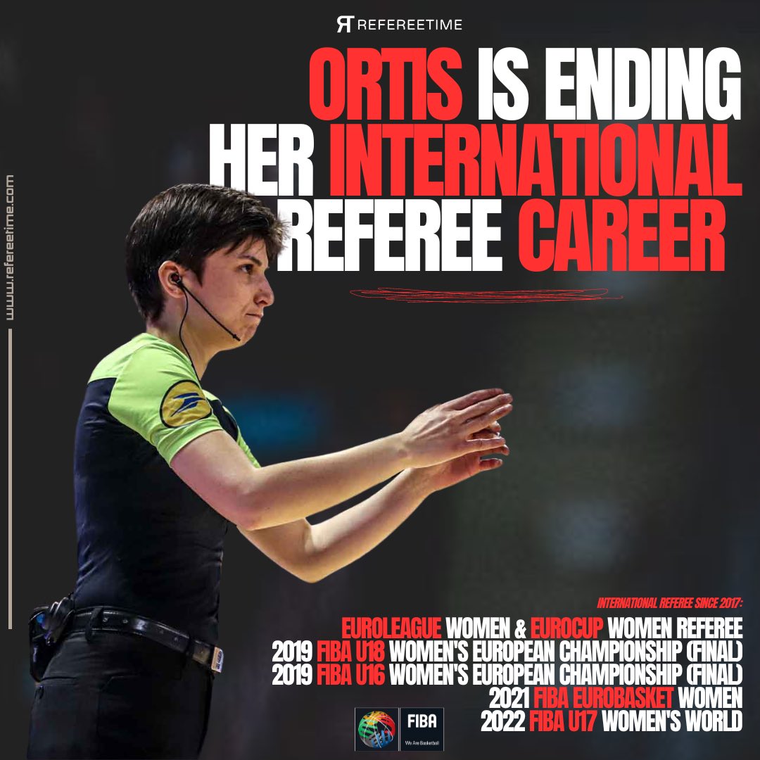 refereetime's tweet photo. 👏 Après sept années sur les parquets internationaux, l’arbitre française #MarionOrtis met un terme à sa carrière internationale. 

👉 𝘗𝘭𝘶𝘴 𝘥’𝘪𝘯𝘧𝘰𝘴 : https://t.co/OMxFQGhPtk https://t.co/cdFnBBYmfq