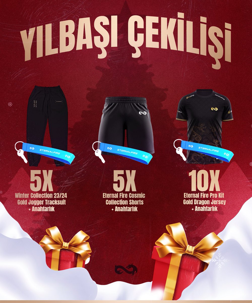Yılbaşı hediyeniz bizden! 🎁

Şanslı takipçilerimize koleksiyon ürünlerimizden hediye ediyoruz! 

Hediye kazanma şartlarımız;
🔹 Bizi takip etmek. 
🔹 Bu tweeti RT’lemek. 

Bol şans! 💙