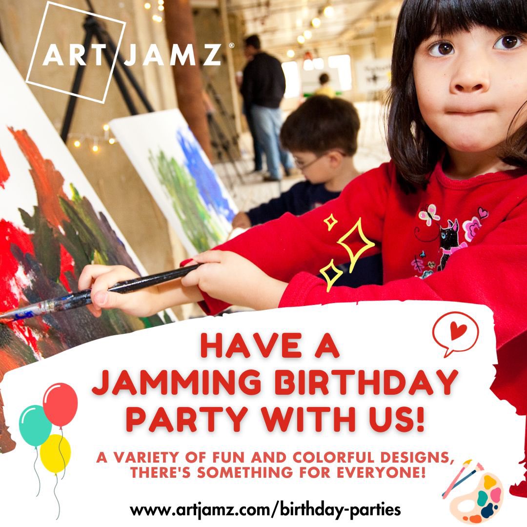 ArtJamz's tweet photo. Make their special day a canvas of creativity! 🎂🎨🎉 

ArtJamz Birthday Paint Parties for Kids are about colorful memories, laughter, and budding artists crafting their own masterpieces. Let’s turn their birthday bash into an art-filled celebration 

#ThingstodoinDC https://t.co/9MS0X0ewAJ