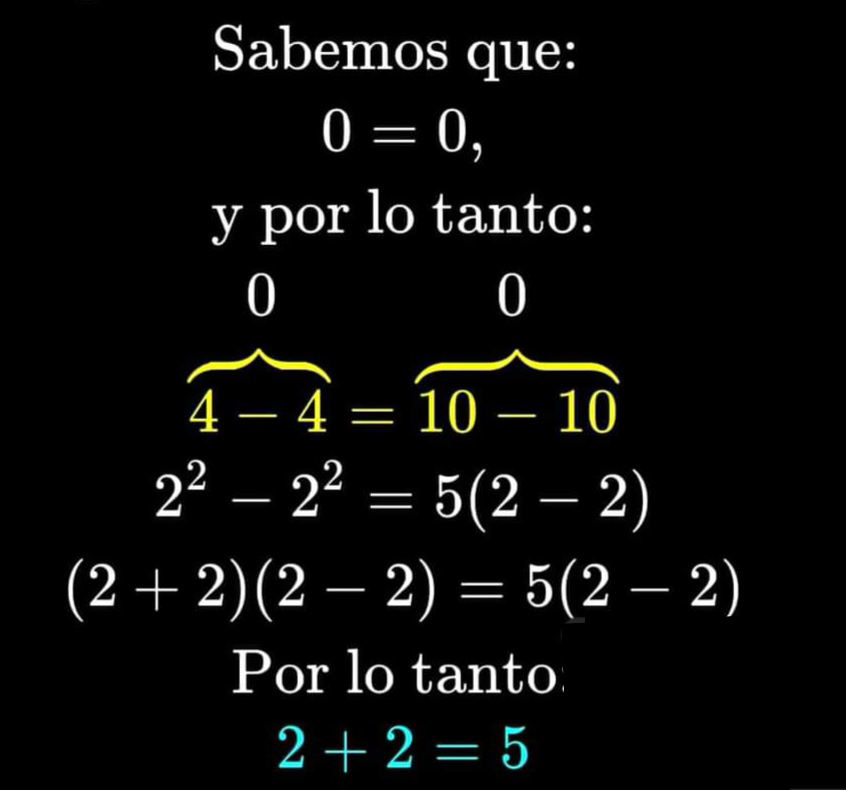 Academiaepsilon's tweet photo. ¿4=5? 
Algo falla hoy en las matemáticas https://t.co/gfFmWSzHCO