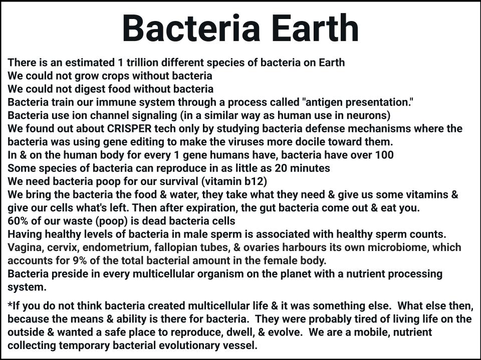 SubjectsPro's tweet photo. Anyone else connecting these dots in general?  Any other scientifically grounded ideas for the development of multicellular life?  Understanding this is a precursor for the bigger question that needs answering:
If bacteria was not formed on Earth, then where did it originate? https://t.co/ajEofuBmqR