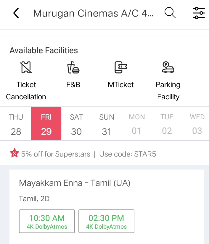 Cinema_Rajaa's tweet photo. #MayakkamEnna Re-releasing Tomorrow in @murugancinema Coimbatore 🤩❤ 

Booking open now 🔥

@dhanushkraja #CaptainMiller https://t.co/feZunNvF6W