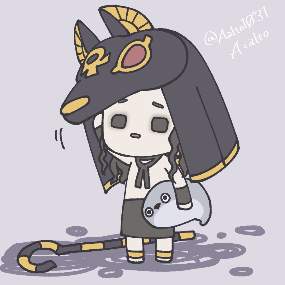 「ARアヌビスずっとしょぼしょぼしていてかわいい…。」|A:アルトのイラスト