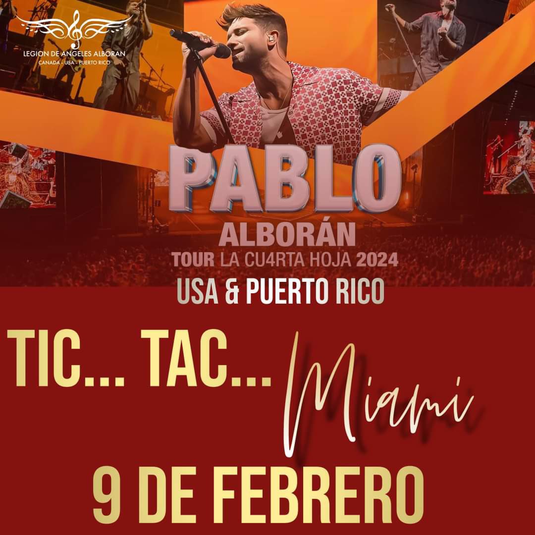 legionalbousa's tweet photo. Tic tac… #miami 
@pabloalboran https://t.co/3SUHMV541t
