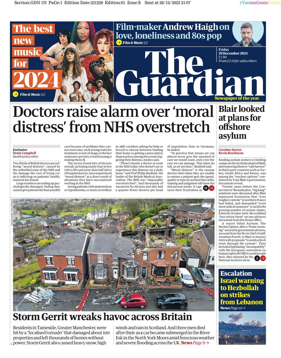 hendopolis's tweet photo. GUARDIAN: Doctors raise alarm over ‘moral distress’ from NHS overstretch #TomorrowsPapersToday https://t.co/lZFuiFxAAn