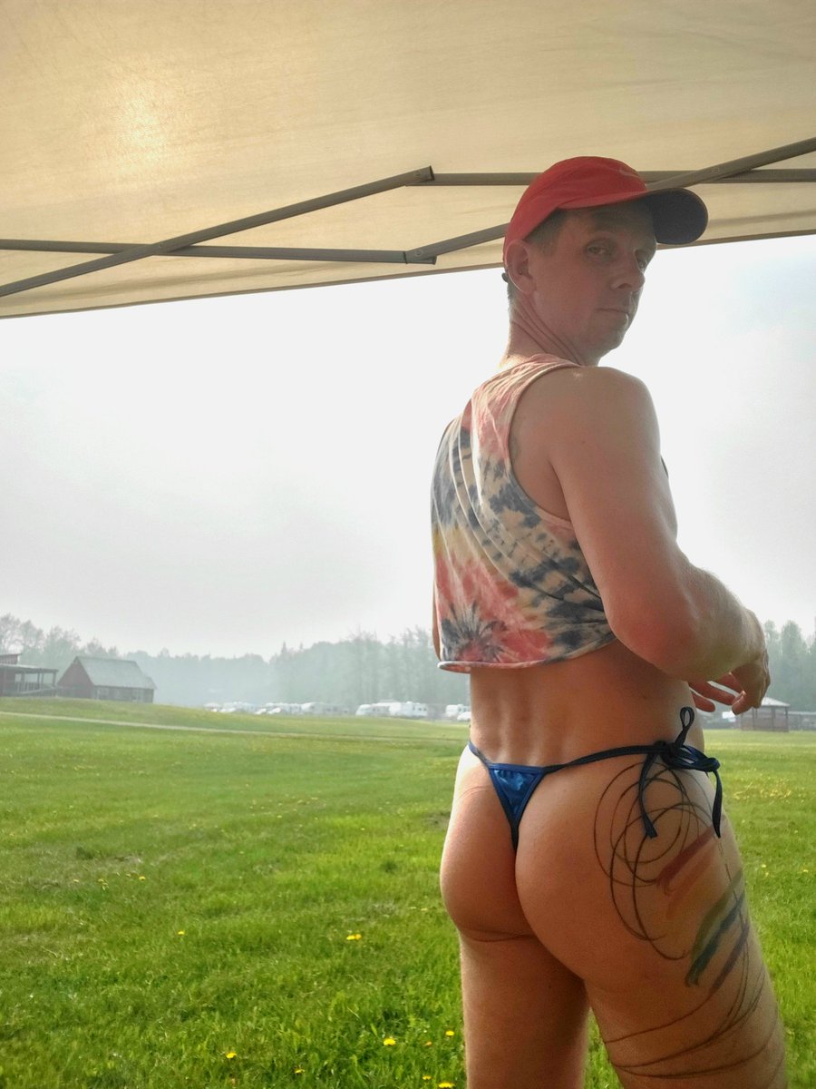 Monkeybooty3's tweet photo. I love camping. Even when it's this smokey outside.

#Manthong #swimstring https://t.co/WSw40XAPiW