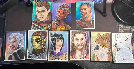 Aimi_Ikari's tweet photo. The amazing @spazoidbunny donated some prints of BG3 characters for me to giveaway as charity incentives. So make sure if you want one, and want to help us hit the goal, you check them out asap. https://t.co/ftLPTAbA4a https://t.co/OHHm5s0B3O