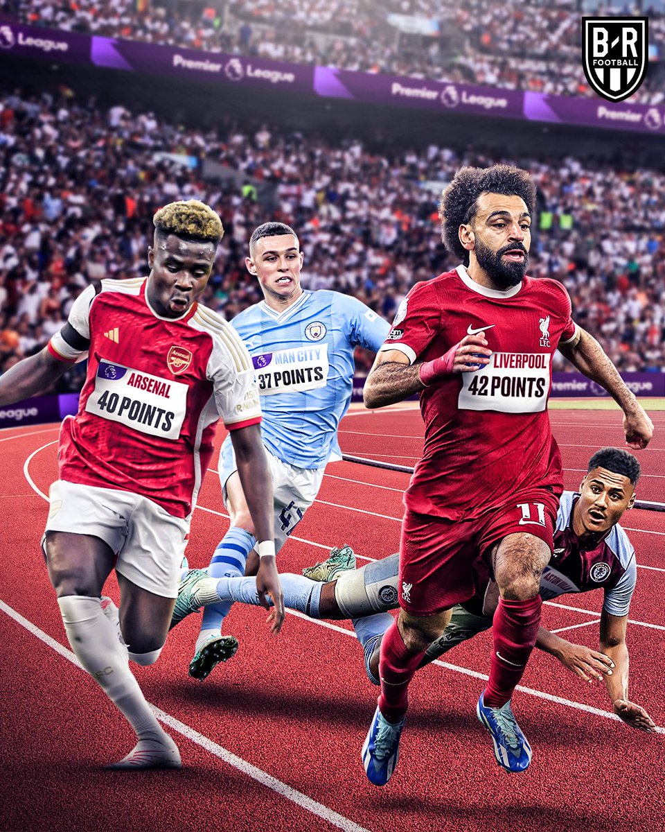 brfootball's tweet photo. ✅ Liverpool beat Burnley
❌ Aston Villa lose to Man Utd
✅ Man City beat Everton
❌ Arsenal lose to West Ham

The Premier League title race is 𝐭𝐢𝐠𝐡𝐭 🏃 https://t.co/hJKgQmJ5r4