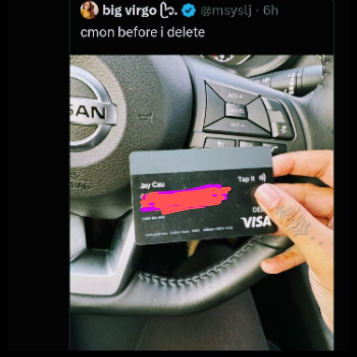 NewAgeJohnny1's tweet photo. Speaking of taking people's land some posting someone's credit card info on Twitter.. https://t.co/fzc7dY5KSv