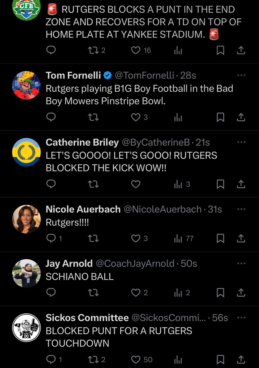 SickosCommittee's tweet photo. When the timeline is all in on Rutgers football. https://t.co/3r5kgAtI03