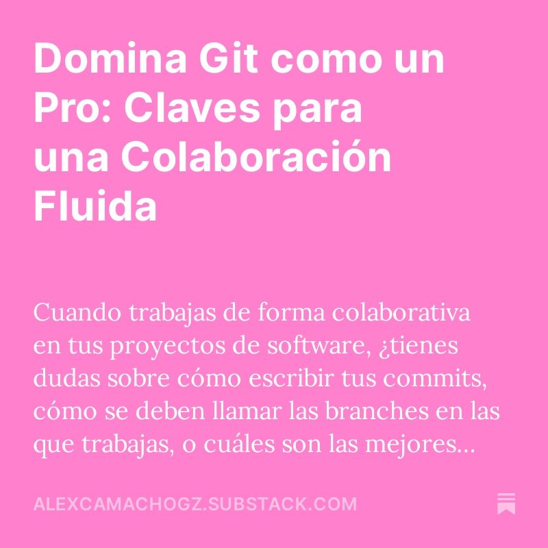 Hace unos días les prometí la guía sobre como trabajar de forma colaborativa y... aquí se las traigo, recien publicada y en español ✨

Espero que les sea de utilidad ❤️