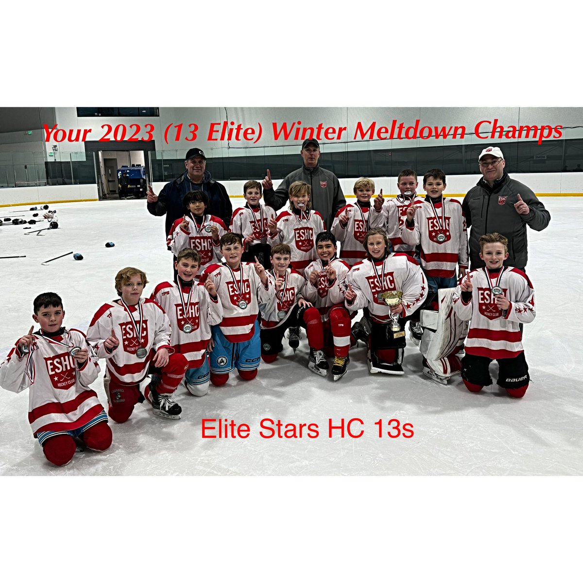 elitestars24's tweet photo. Congratulations to our 13 @elitestars24 going 5-0 to win the @Trops_Hockey Winter meltdown! So proud of this group of incredible elite players. @fedhockey @e9bhlhockey #ESHC Positive coaching and puck movement = Success! https://t.co/eWz3TXo2Yc
