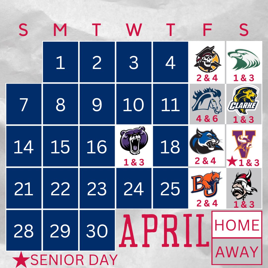 🚨SCHEDULE DROP🚨 Here is the VARSITY schedule! Hope to see you there!!