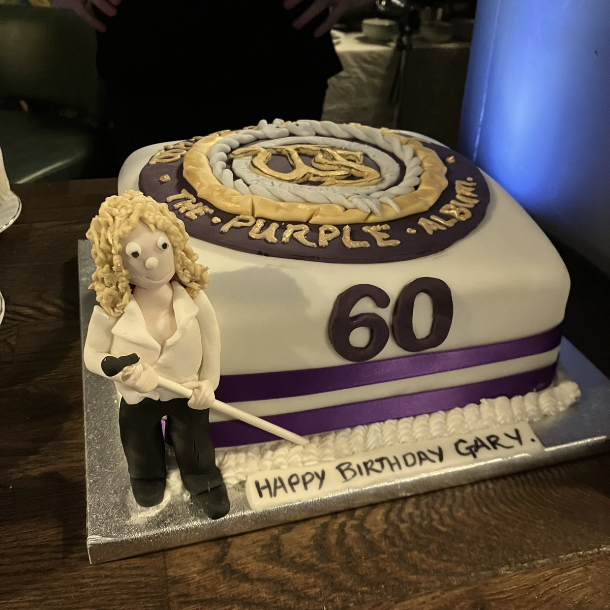 rockchictweets's tweet photo. @davidcoverdale just attended a 60th @harveysnake and the cake looked remarkable like my favourite rockstar!  🐍💜🐍💜 https://t.co/jd0C2ebKnT