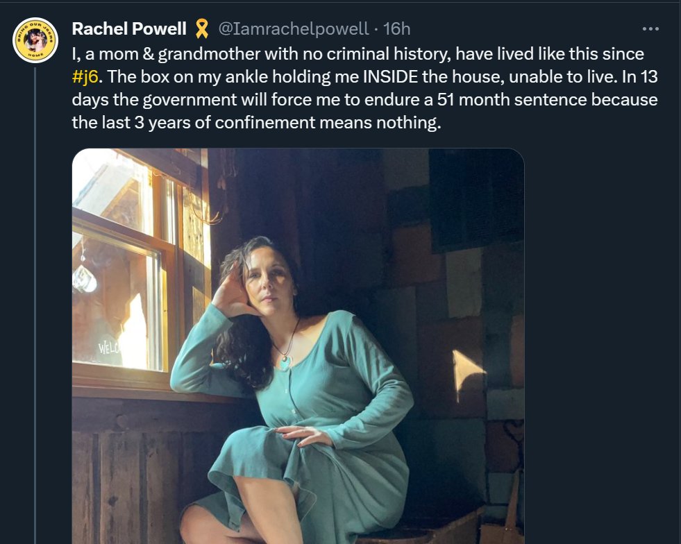 SweetDanger69's tweet photo. This is what a MAGA traitor looks like.
Rachel Powell attacked the U.S. Capitol and got a slap on the wrist instead of prison, she got home confinement and is still fucking whining...
#Sediton #NeverForgetJan6th #MAGATraitors https://t.co/izmKXGOJro