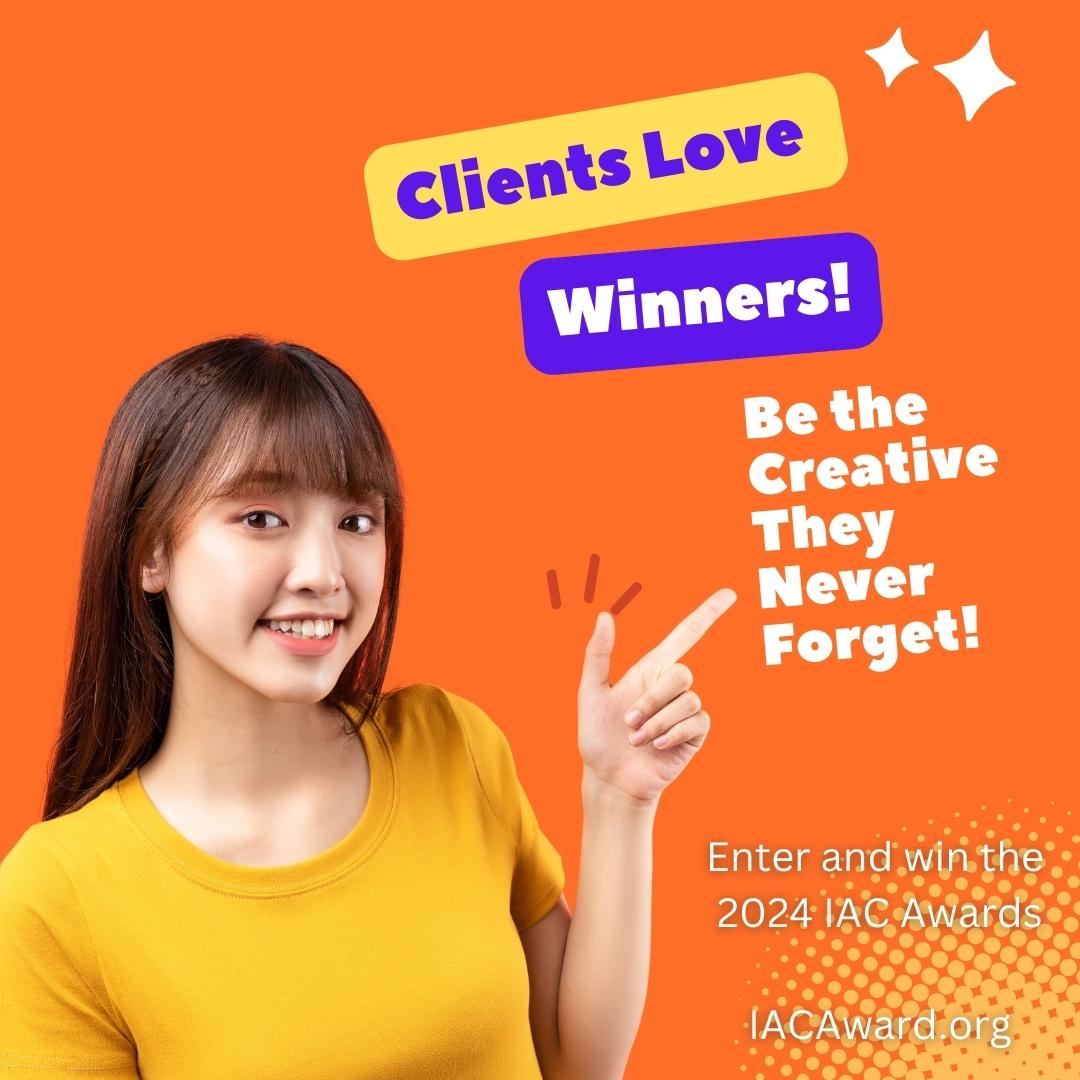 WebMarketAssoc's tweet image. Enter the 22nd IAC Awards. Elevate your creative prowess, and let your campaigns be the online standard. All forms of online advertising in 96 industry categories. 🔗 IACAward.org/?utm_source=tw… #ConquerCreativity #CreativesThatLead #AdMasters #WebMarketing #onlinemarketing