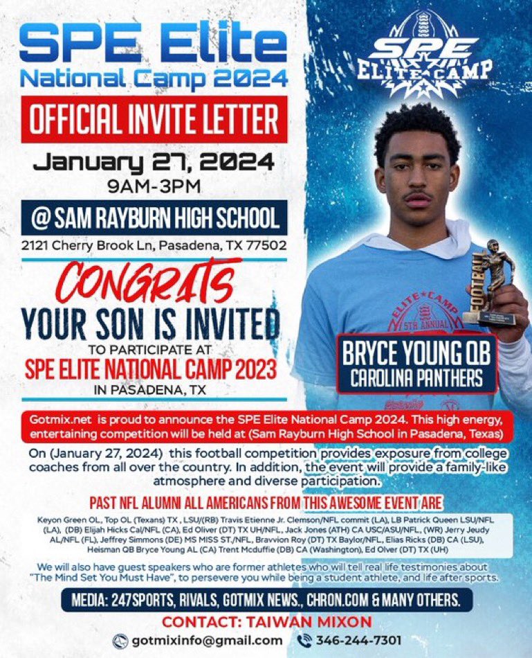 Thank you for the invite very grateful! <a href="/specamps/">Speed-Power-Exposure-Camp</a>