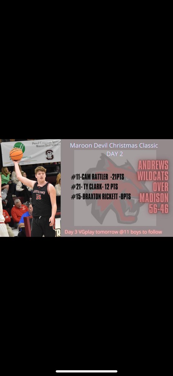 Andrews High School Athletics tweet media