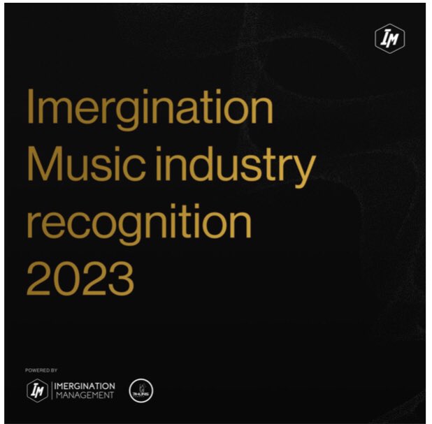 IMERGINATION MUSIC INDUSTRY RECOGNITION - 2023.

We <a href="/Imergination/">Imergination Music</a> wish to recognise the following emerging creatives &amp; stakeholders in the music &amp; media space who have demonstrated excellence in the course of the year 2023.

This is inline with our commitment to acknowledge 👇