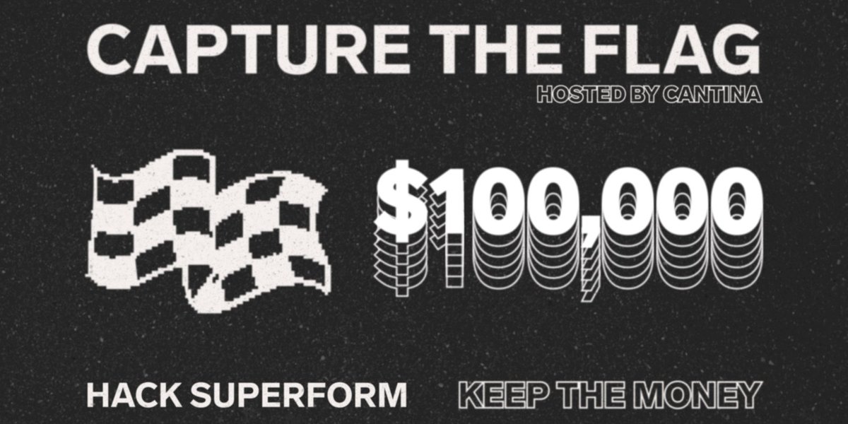 The <a href="/superformxyz/">Superform Labs</a> CTF is officially live! 🪐

💰$100,000 stashed away and ripe for the taking 💰

How to compete?

1) Create account at cantina.xyz
2) Edit Profile &gt; CTF Addresses
3) Hack away! (Link Below)

(P.S - we've left a holiday gift for everyone below 🪐👇)