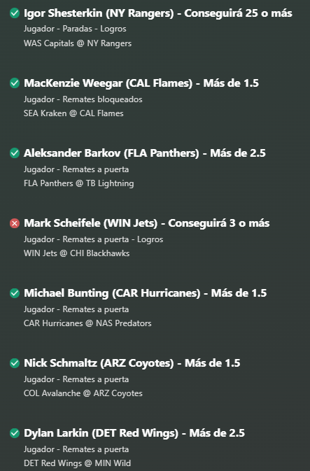 Apuesta a modo FUNBET. Gambleada del día.🏒🥅✅

Si SALE sorteamos 25€ entre todos los LIKES/RTS/COMENTARIOS de este tuit

Ayer nos quedamos a uno. 

Obviamente NUNCA apuestes demasiado a cuotas así.

La forma de ganar es con apuestas simples  y siguiendo una estrategia.