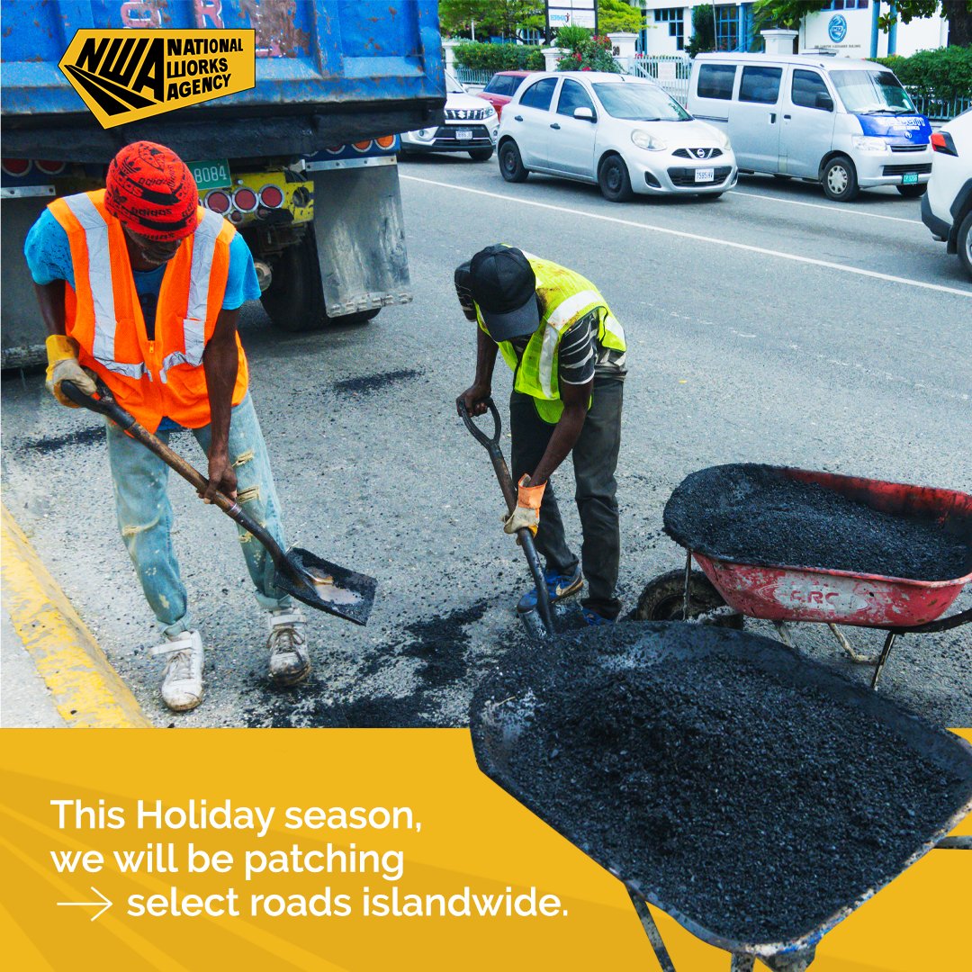 NWA_JA's tweet photo. Through its Christmas Programme, the National Works Agency will be investing at least $10 million per constituency for road improvements.
We are committed to building safer roads for a safer tomorrow.
#NWA #ChristmasProgramme #Works https://t.co/ccLelcUwgA