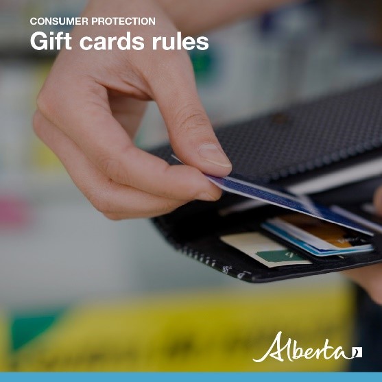 Did you give or receive some gift cards over the holidays? Alberta has rules in place to ensure they won’t expire and aren’t subject to additional fees after they’re purchased: alberta.ca/information-ab…