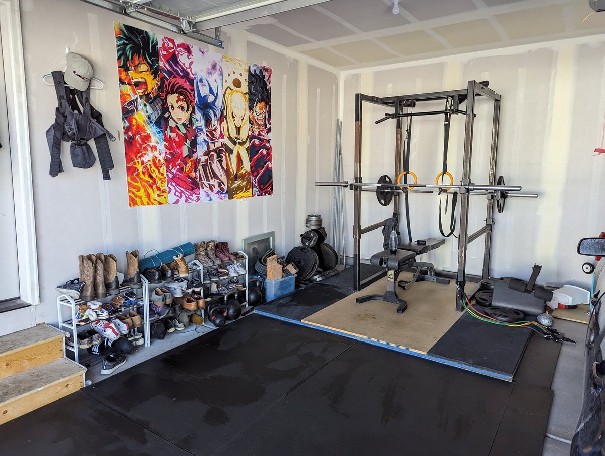 Caligyn's tweet image. My gym is looking nice!