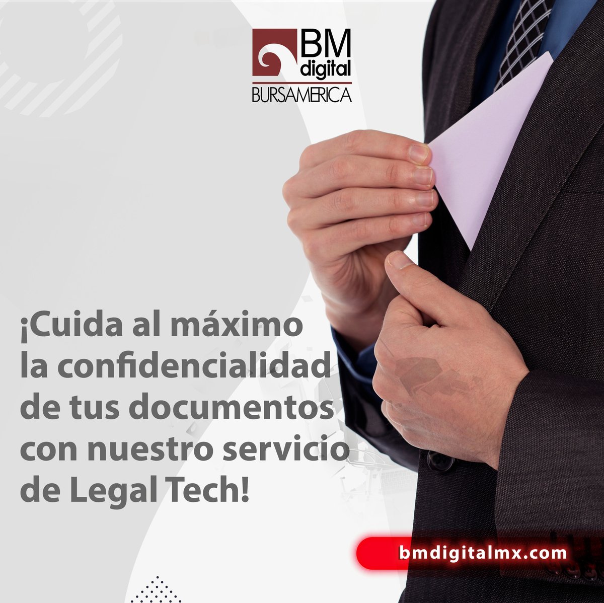 BMdigitalmx's tweet photo. Sabías que con nuestro servicio de #LegalTech podrás mantener tu documentación legal, segura 🔐 y actualizada. ✅

En #BMDigital te ofrecemos una amplia gama de ventajas para tus documentos y procesos legales. ⚖️

Contáctanos y conócelas aquí:
📲 56 1083 5906 https://t.co/6U5KCDJi6U