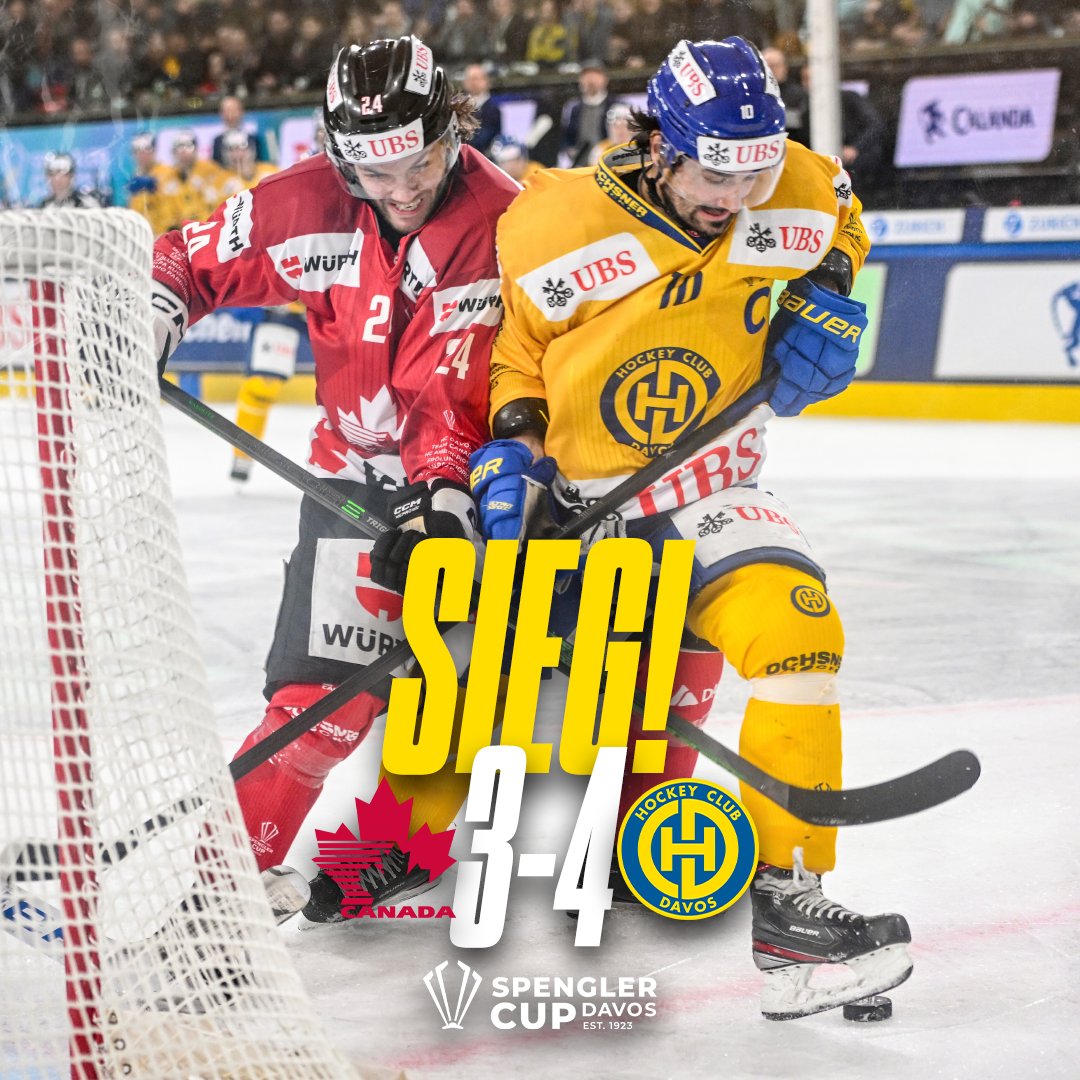HCD_offiziell's tweet photo. 💙💛 Was für ä Match! Was für ä Comeback! Was für ä Teamleistig! Wir stehen nach dem zweiten Sieg im @spenglercup Halbfinal. Die Tore beim 4:3 Sieg gegen das Team Canada machen #25Haapala, #20Fora, #10Ambühl und #55Andersson. Ausserdem spielte #91Senn ganz gross auf! #zämahcd https://t.co/Pc7u7wvXj8