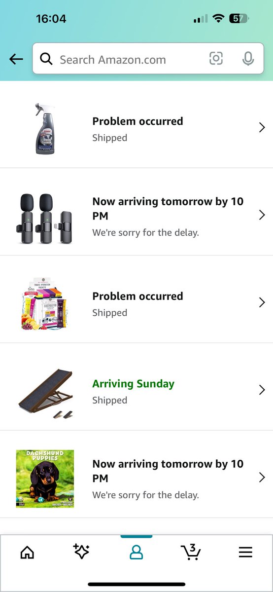 GoldScott72's tweet photo. Hey @amazon want to know why I’m canceling my Prime? Why pay for fast shipping when it’s not fast. #amazonprime https://t.co/OssCiQvIns