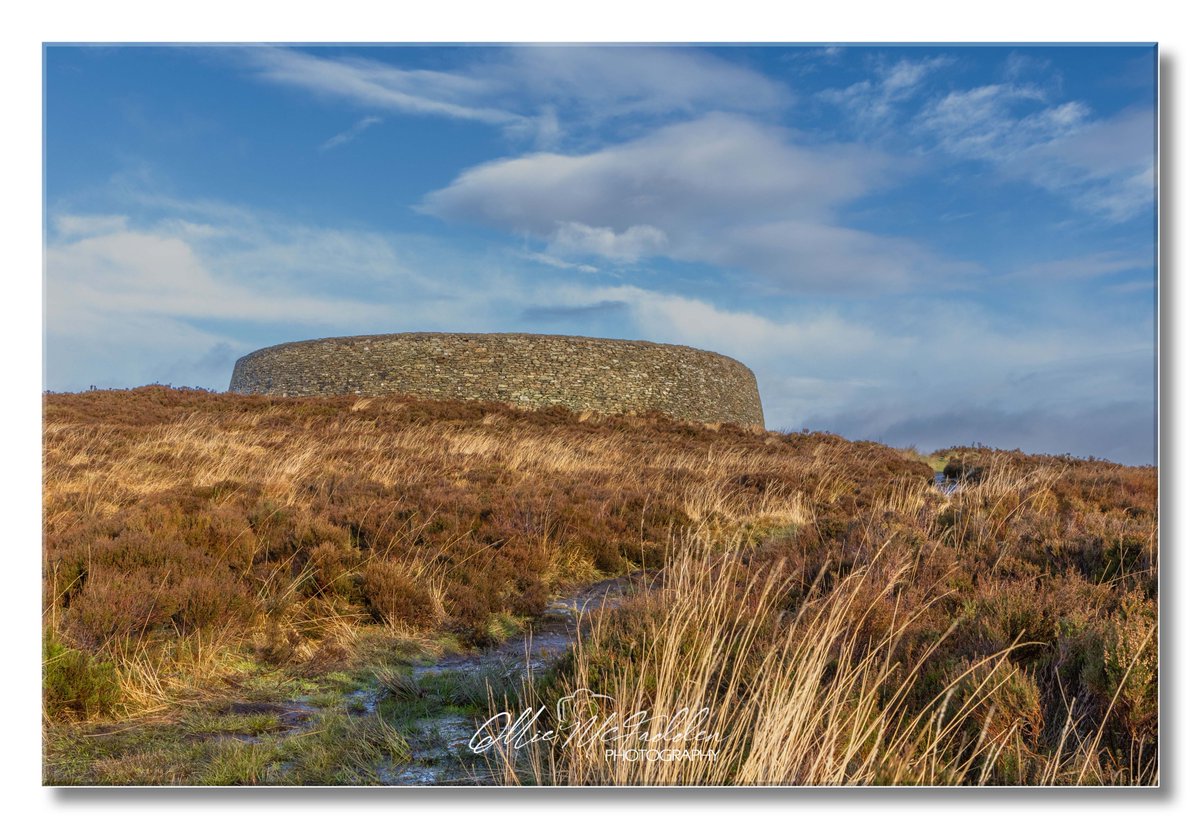 Grianan of Aileach on a blustery winter's 💨morning not many cobwebs left after a walk around the famous fort #landscape #donegal #ireland #irelandtravel #touristattraction #tourismireland