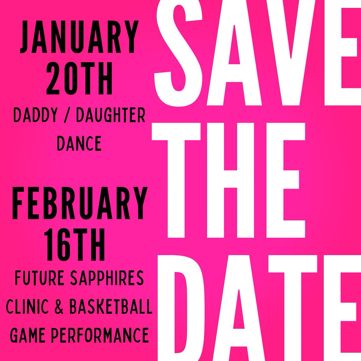 SAVE THESE DATES🩷 More information &amp; registration information coming soon!