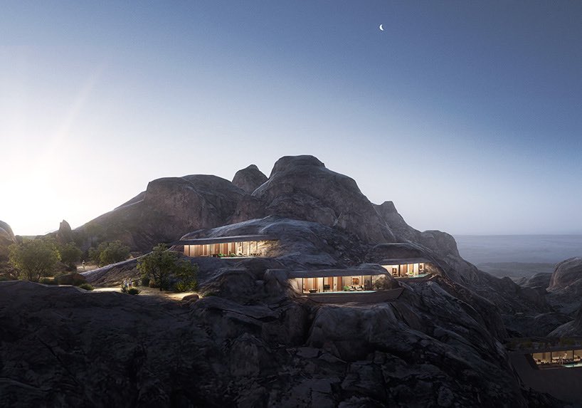 SoonSaudi's tweet photo. Soon In Saudi Arabia:

Desert Rock Resort in the Red Sea , a Luxury experience inside mountains ⛰️🤩🇸🇦 https://t.co/LDzZeJfOT7
